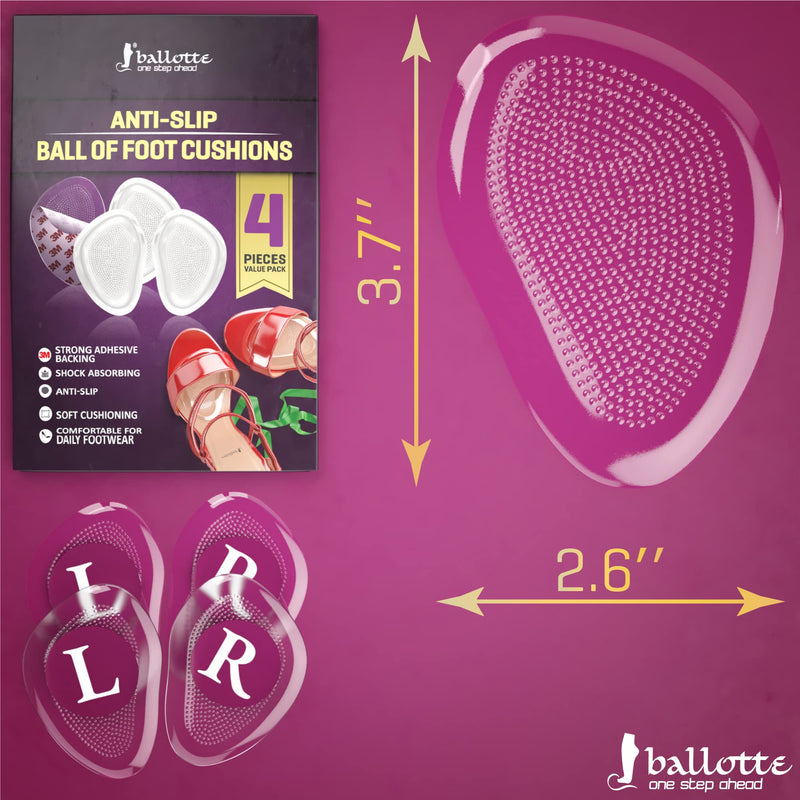 [Australia] - Metatarsal Pads, High Heel Insoles [Gentle Forefoot Cushioning] Ball of Foot Cushion Pads for Rapid Pain Relief, Prevent Blisters And Calluses, Fits Any Shoes, 4 Foot Pads Metatarsal pads (4 Pieces) 
