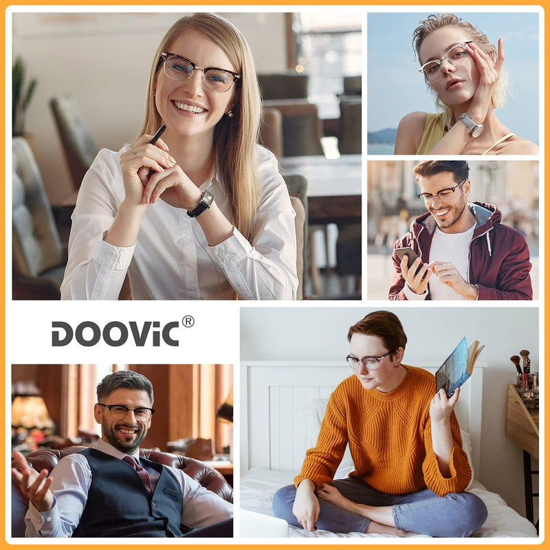 [Australia] - DOOViC 4 Pack Blue Light Blocking Reading Glasses Anti Eyestrain Fashion & Classic Style Spring Hinge Computer Readers for Women Men 2.75 Strength 4 Colors 2.75 x 