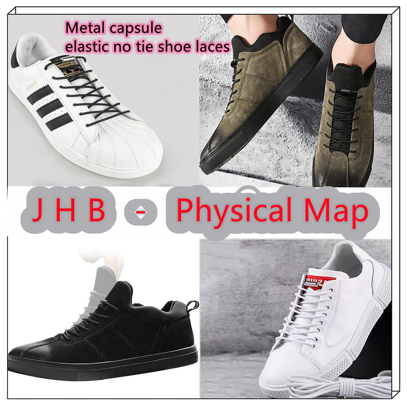 [Australia] - JHB Unisex Elastic No Tie Shoelaces (1 Pair ) Stretch Latex Tieless Lock Shoe laces For Kids and Adult 10armygreen 