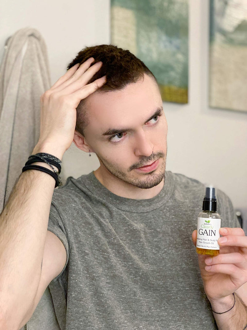 [Australia] - Clearly GAIN, Hair Growth and Thickening Scalp Treatment for Men and Women | 100% Natural Serum with Castor, Jojoba, Clary Sage, Nettle Extract Oils | For Hair Loss, Alopecia, Thinning Hair 60 ml (Pack of 1) 