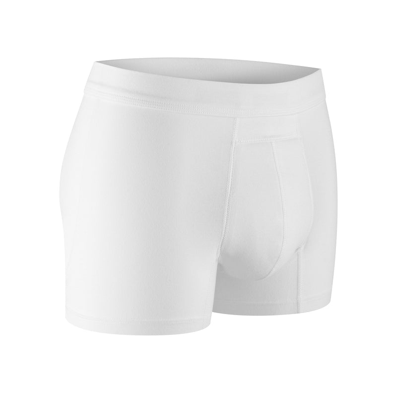 [Australia] - PROTECHDRY - Washable Urinary Incontinence Cotton Boxer Brief Underwear for Men, with Front Absorbent Area, White Medium, 36-38" Waist M (Pack of 1) 