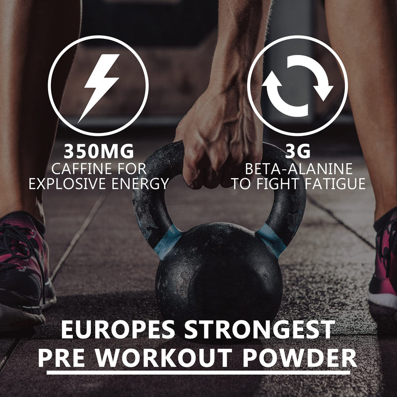 [Australia] - NXT Nutrition TNT Nuclear Pre Workout – Pre Work out Energy Drink with L-Citrulline, Beta Alanine, Arginine , 350mg Caffeine for Insane Energy, Pump, Endurance & Focus - 40 servings Mixed Candy, Vegan 