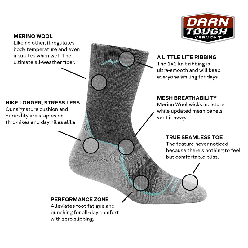 [Australia] - Darn Tough Micro Crew Light Cushion Sock - Women's 