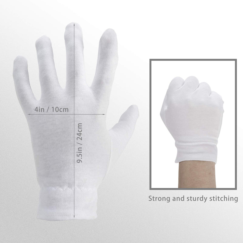 [Australia] - Touch Screen Friendly Moisturizing Gloves OverNight Bedtime Cotton Cosmetic Inspection Premium Cloth Quality Eczema Dry Sensitive Irritated Skin Spa Therapy Secure Wristband 