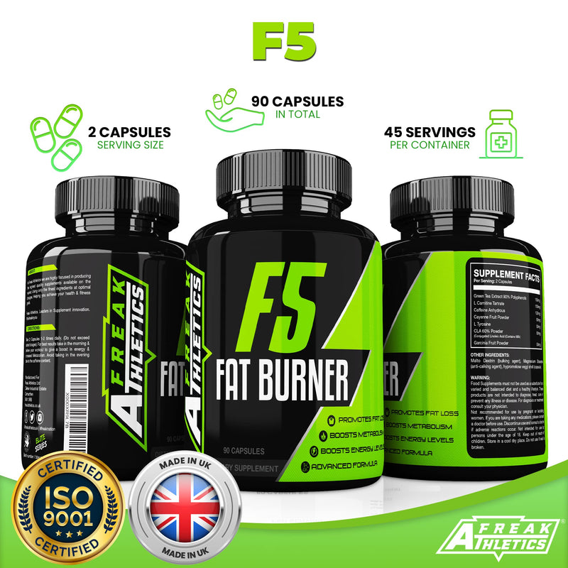 [Australia] - F5 by Freak Athletics - Suitable for Both Men & Women - 90 Capsules - Made in The UK 