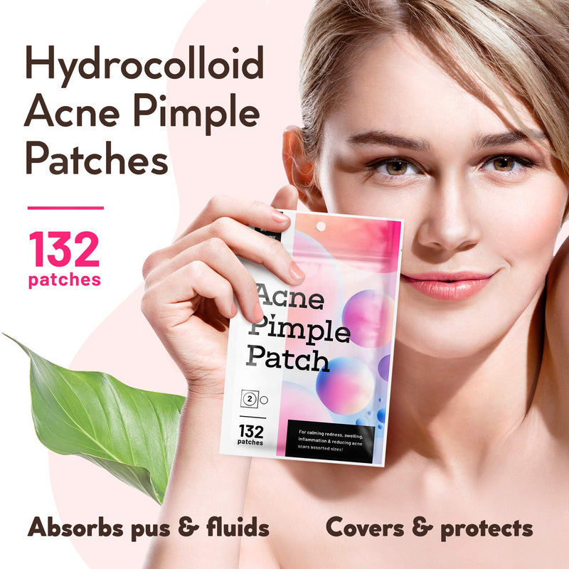 [Australia] - Acne Pimple Master Patch 132 dots - Absorbing Hydrocolloid Blemish Spot Skin Treatment and Care Dressing 