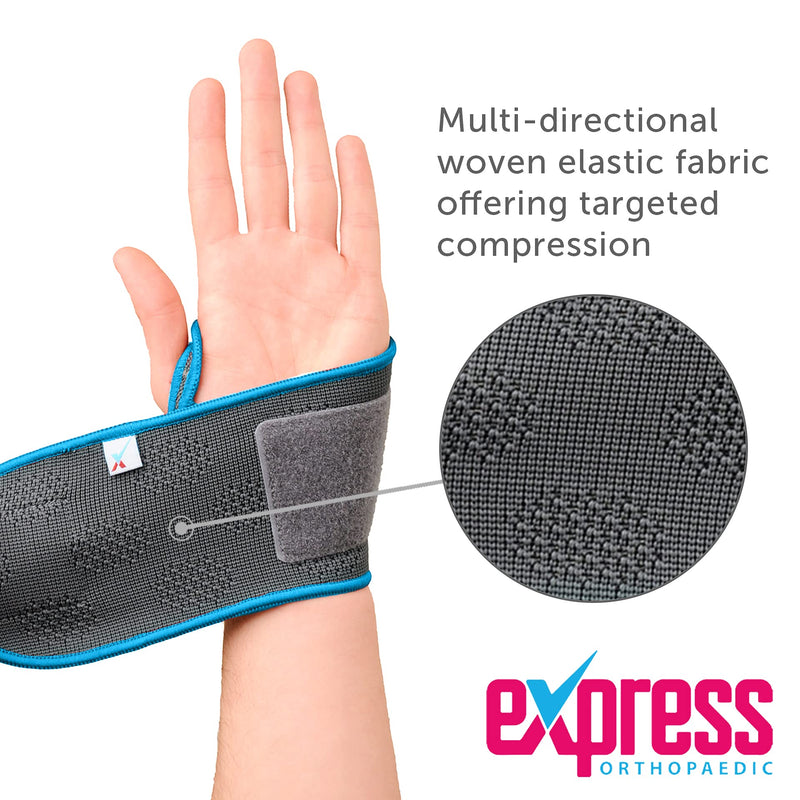 [Australia] - Express Orthopaedic Medically Approved Elastic Wrist Support Compression Wrap - Unisex & Bilateral Design 