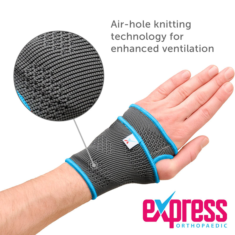 [Australia] - Express Orthopaedic Medically Approved Elastic Wrist Support Compression Wrap - Unisex & Bilateral Design 