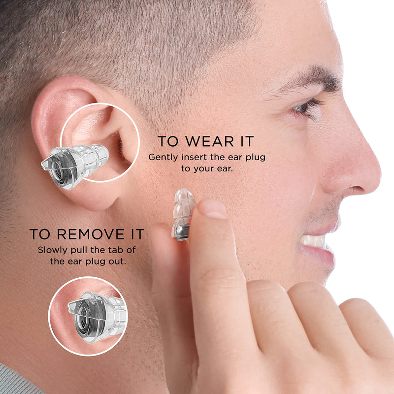 [Australia] - EarGuard High Fidelity Earplugs Music Earplugs Hearing Protection for Concerts, Musicians, Motorcycle, Airplanes, 23db Noise Reduction Earplugs 