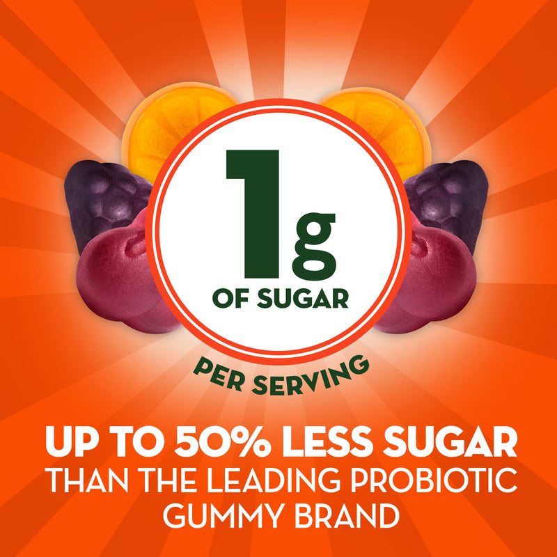[Australia] - Align DualBiotic, Prebiotic + Probiotic for Women and Men, Help Nourish and Add Good Bacteria for Digestive Support, Natural Fruit Flavors, 60 Gummies 