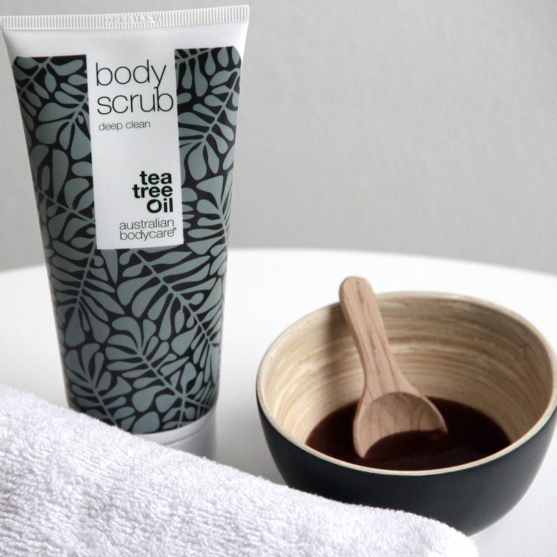 [Australia] - Australian Bodycare Body Scrub for Women & Men 200 ml | Tea Tree Oil Body Scrub Exfoliator | Foot Scrub for Hard Skin | for Pimples on The Back & Body | with Australian Tea Tree Oil 200 ml (Pack of 1) 