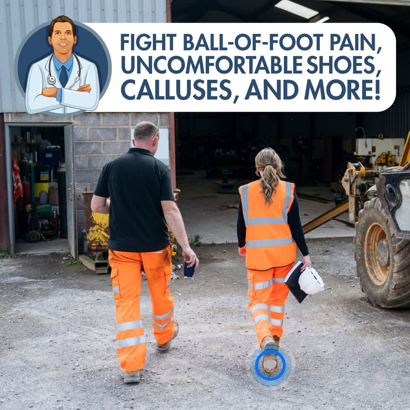 [Australia] - Dr. Frederick's Original Metatarsal Pads - 4 Pieces - Ball of Foot Cushions for Rapid Pain Relief - Gel Foot Pads 