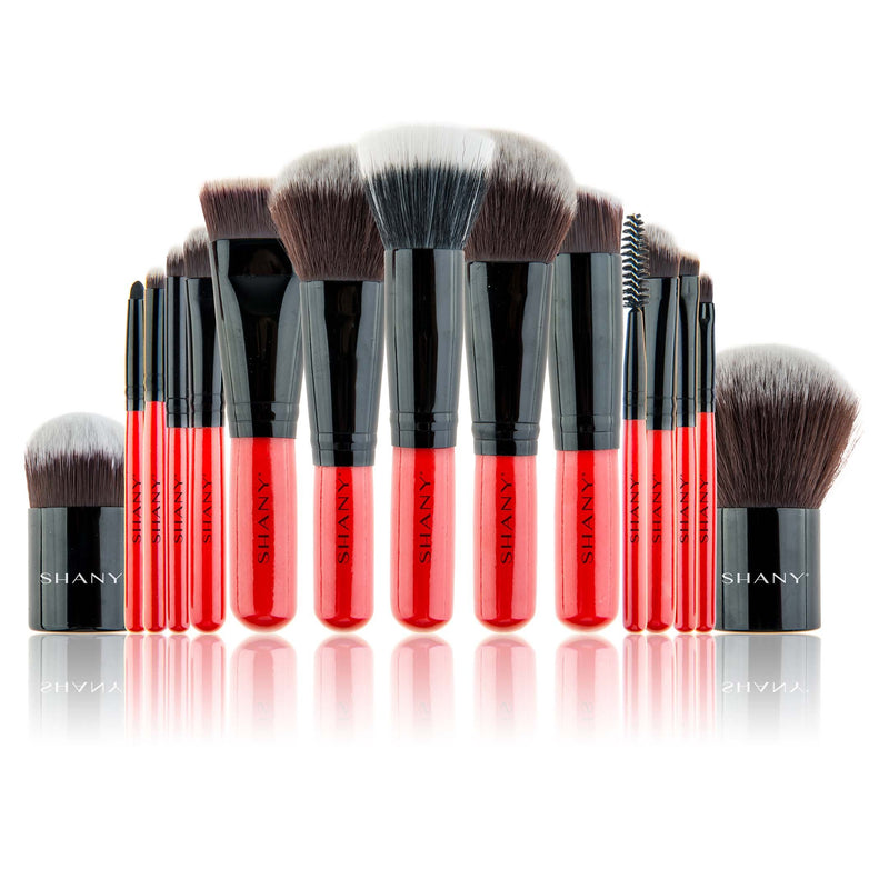 [Australia] - SHANY Vanity Vox- 15 Pc Premium Cosmetics Brush Set with Stylish Storage Box and Stand 