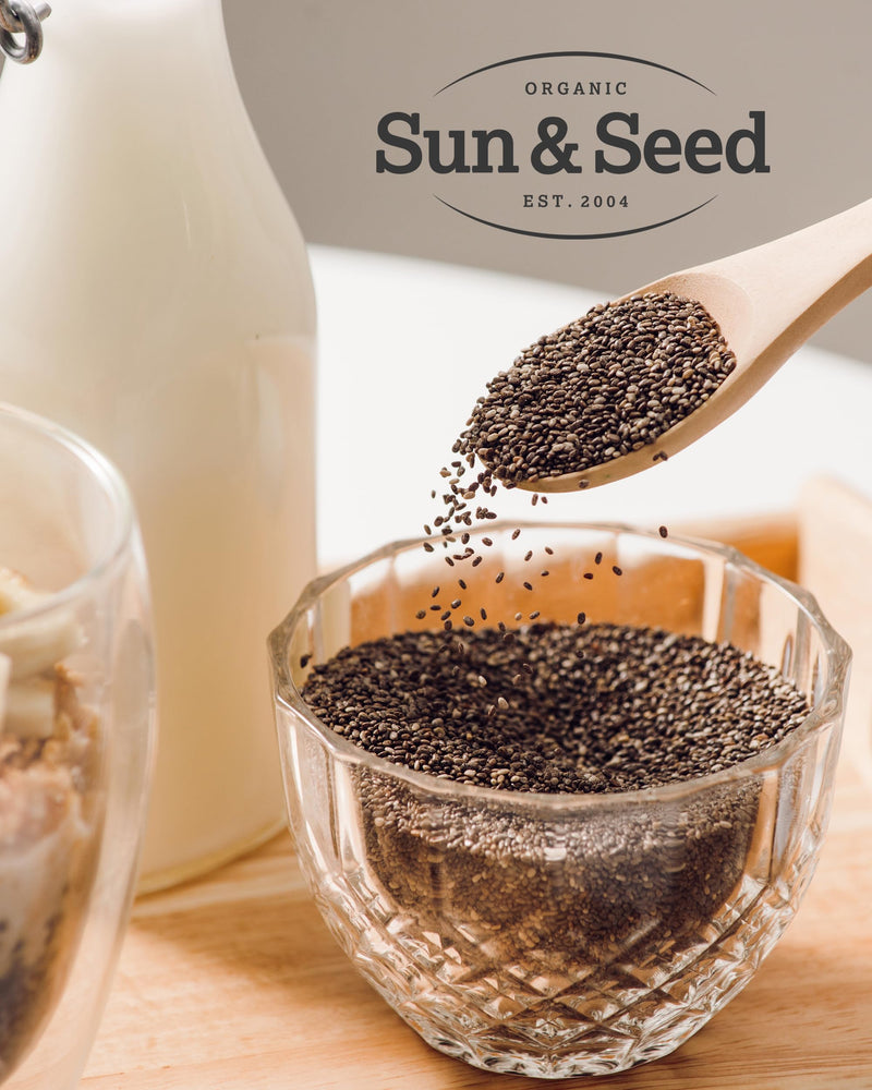 [Australia] - Organic Chia Seed Protein Powder by Sun & Seed - 300g - High in Fibre - Flour Alternative - Plant Based Protein Powder - Made from 100% Organic Chia Seeds - Vegan Friendly 