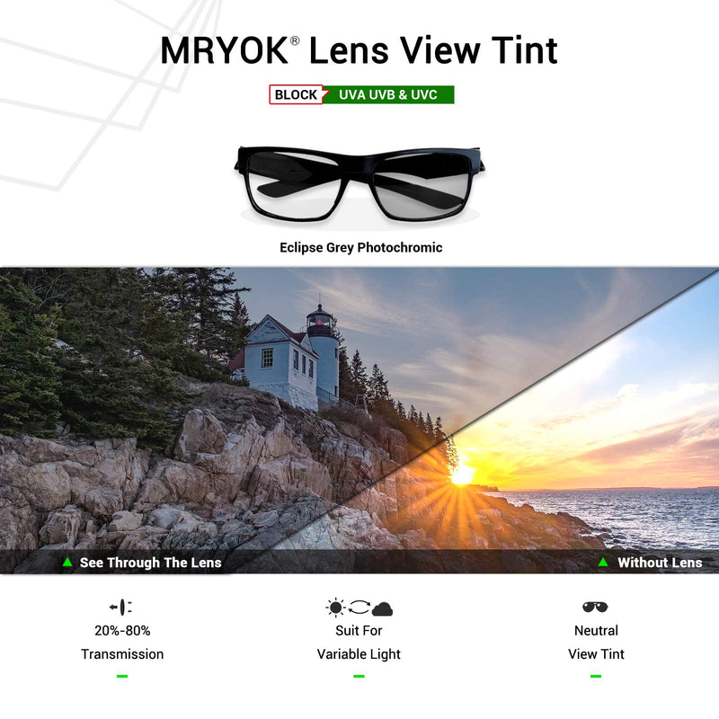 [Australia] - Mryok Replacement Lenses for Bose Alto S/M - Options Non-polarized - Eclipse Grey Photochromic Mryok 