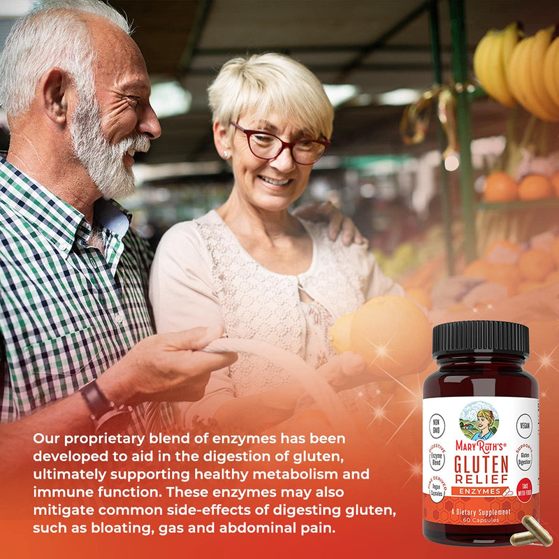 [Australia] - Digestive Support | Up to 2 Month Supply | Gluten Digestive Enzyme | Gluten Enzyme | Supplement for Digesting Gluten | Gut Health Support & Nutrient Absorption | Non-GMO | Gluten Blocker | 60 Count 