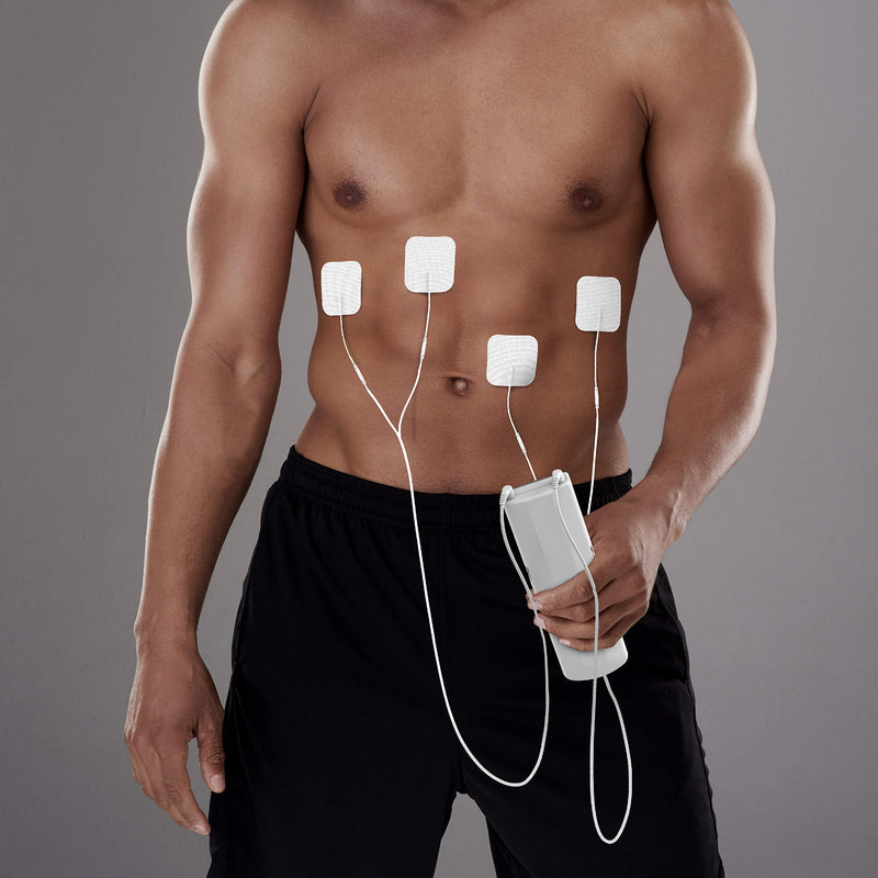 [Australia] - Pure Enrichment PurePulse TENS Electronic Pulse Stimulator Featuring Comprehensive LCD Screen, 6 Programs, 3 Massage Settings, and 2 Channels - Includes 4 AAA Batteries + 4 Reusable Electrode Pads 
