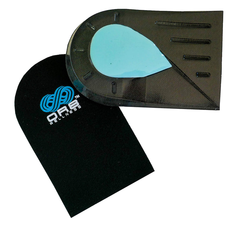 [Australia] - Shock Absorbing Gel Heel Spur Pads with Removable Plug for Pain Relief and Sore Heels Giving Added Cushioning Anti Slip Fabric Plantar Fasciitis Orthotic (4-7) 4-7 