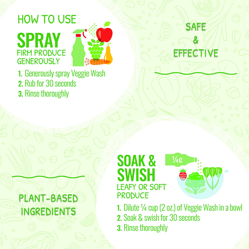 [Australia] - Veggie Wash Fruit & Vegetable Wash, Produce Wash and Cleaner, 16-Fluid Ounce 
