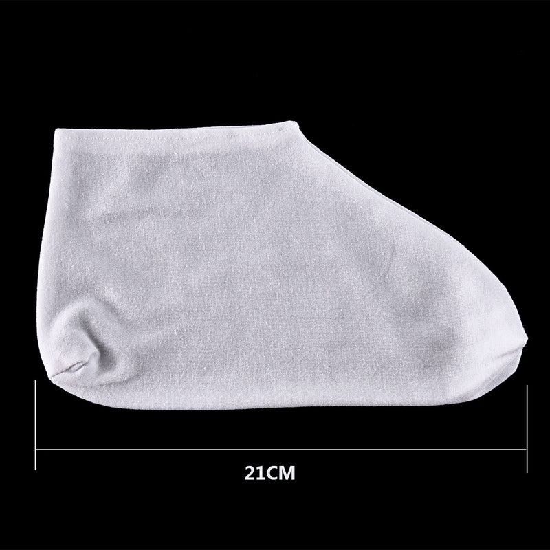[Australia] - 3 Pairs White Cotton Socks Lotion Moisturizing Socks Spa Overnight Absorbing for Dry Cracked Feet for Women Ladies 
