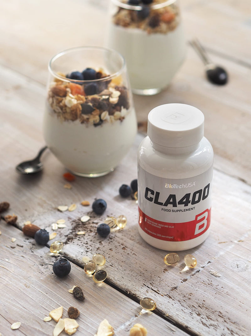[Australia] - BioTechUSA CLA 400, Conjugated linoleic Acid containing Food Supplement softgel Capsules, 80 softgel Capsules 