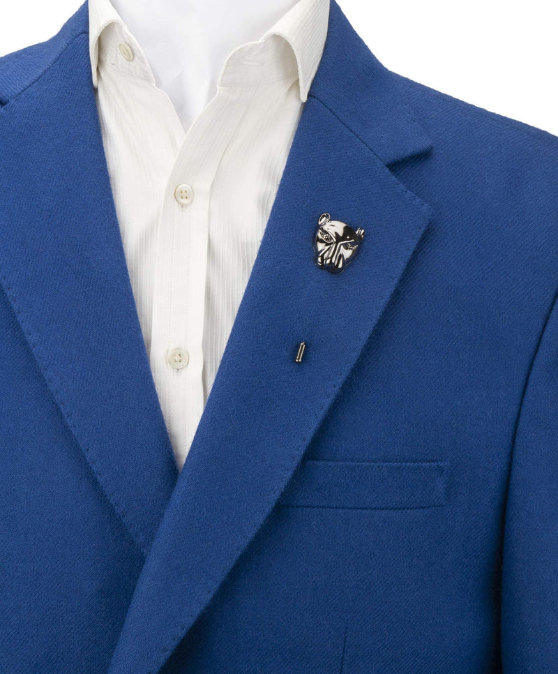 [Australia] - Knighthood Black Lion Mask Lapel Pin Badge Coat Suit Collar Accessories Brooch for Men 