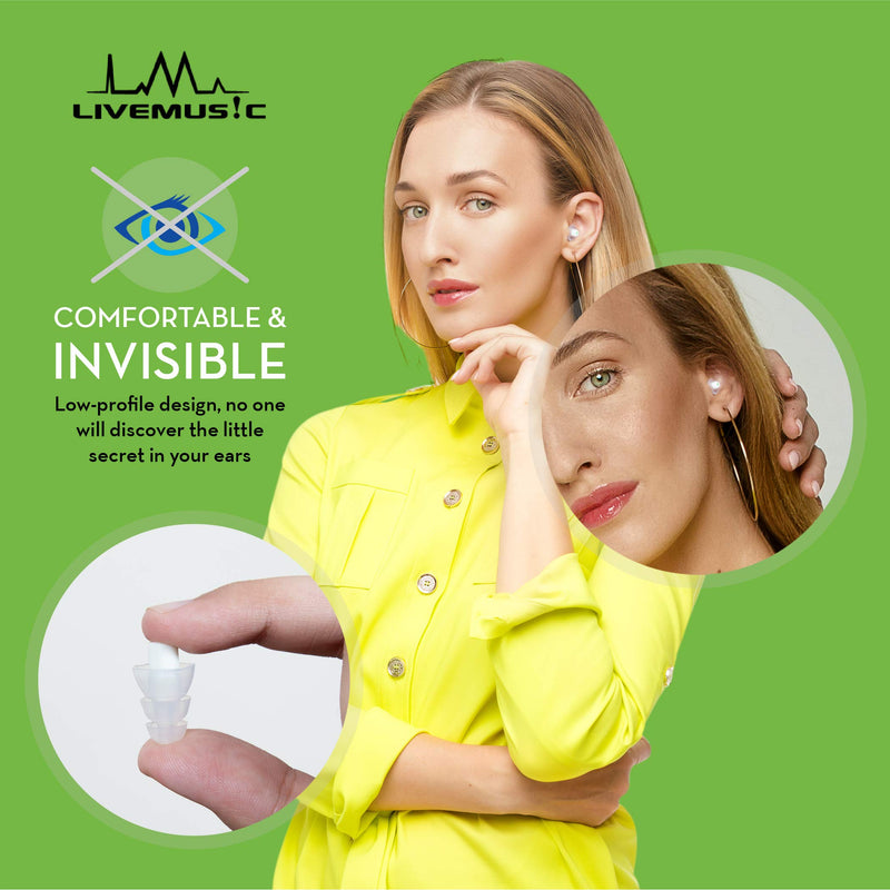 [Australia] - LiveMus!c HearSafe Ear Plugs - High Fidelity Earplugs for Musician, Concert, Drummer, DJ & Clubbing - Reusable, Comfortable - Noise Protection, Cancelling (Standard Size) Standard 
