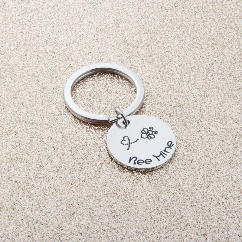 [Australia] - MYOSPARK Bee Gift Bee Mine Keychain Husband Boyfriend Gift Couples Anniversary Keychain 