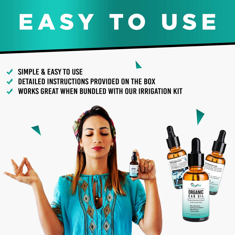 [Australia] - Natural Mullein Ear Wax Removal Oil & Cleaner with Garlic | Pain & Earache Drops | Earwax Softener, Moisturizer & Allergy Soothing | Tinnitus, Itching, Ringing, Infections & Clogged Ears Relief 