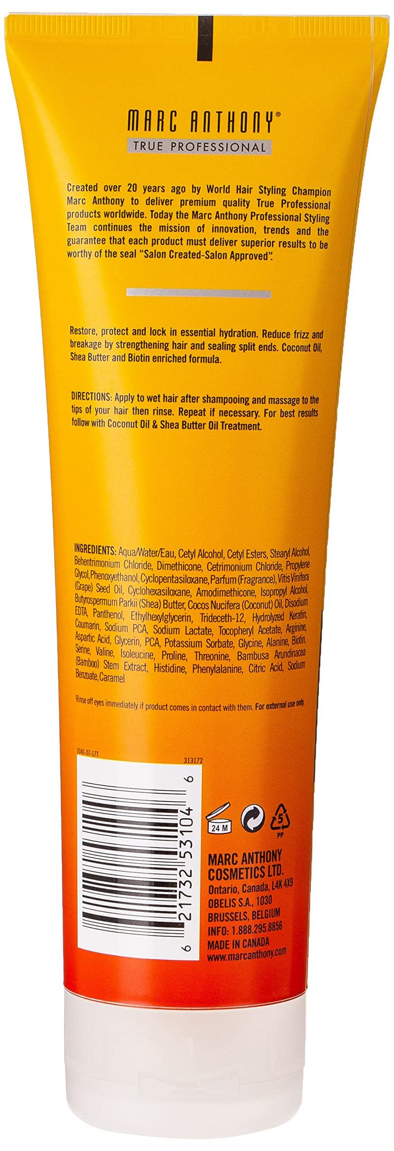 [Australia] - Marc Anthony Oil Shea Butter Hydrating Conditioner Ounces, Coconut, 8.4 Fl Oz, Package may vary 