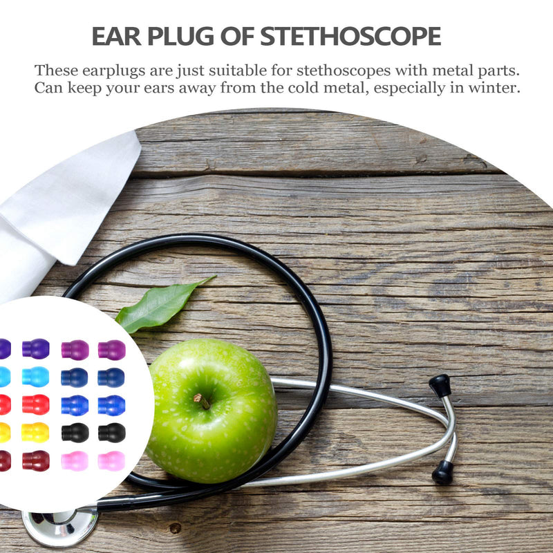 [Australia] - iplusmile Stethoscope Accessories- Stethoscope Earplug Replacement- Premium PVC Material, Universal Tight Soft- Sealing Ear Tips (10 Pairs) 