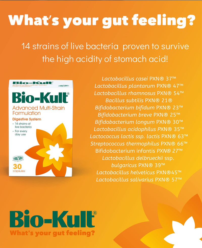 [Australia] - Bio-Kult Advanced Multi-Strain Formulation for Digestive System 30 Capsules, 40 g, 1-pack 30 Count (Pack of 1) 