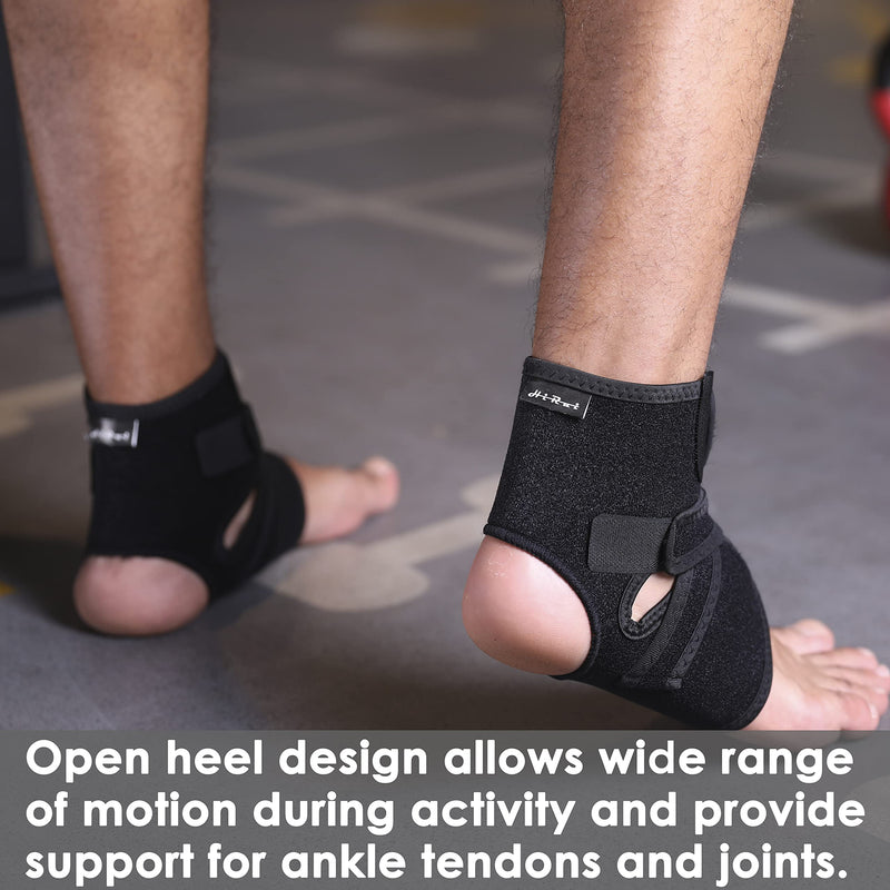 [Australia] - HiRui Ankle Wraps Ankle Brace for Men Women Kids, Lightweight Ultra-thin High-elastic Compression Ankle Support Ankle Stabilizer for Sprains Arthritis Running, Breathable & Close-fitting (M, 2 Pack) Medium (Pack of 2) 