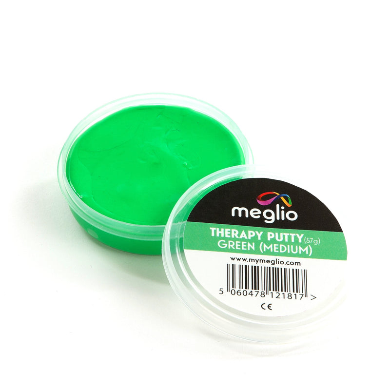 [Australia] - Meglio Therapy Hand Putty 57g, Clinical Grade putty for Hand Exercises, Helps Recovery and Rehabilitation, Strength Training and Stress Relief, Variable Resistances - Extra Light, Light, Medium & Firm 