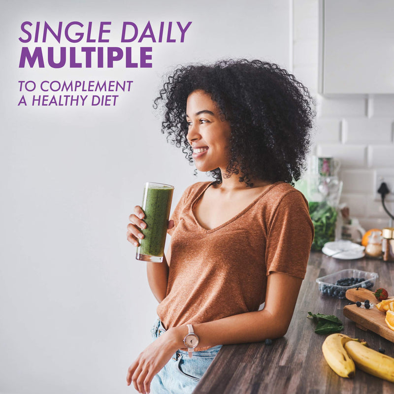 [Australia] - Bluebonnet Nutrition Multi One (Iron Free) Vegetable Capsules, Complete Full Spectrum Multiple, B Vitamins, General Health, Gluten Free, Milk Free, Kosher, 120 Count 