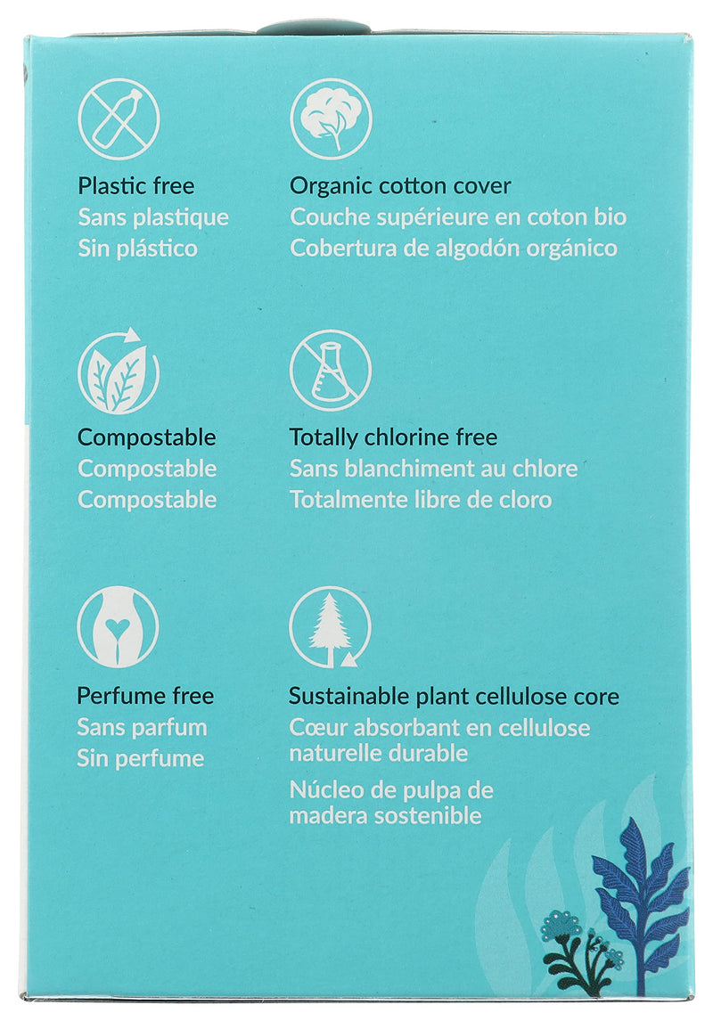 [Australia] - Natracare Slim Fitting Ultra Pads with Wings, Long, Made with Certified Organic Cotton, Ecologically Certified Cellulose Pulp and Plant Starch (1 Pack, 10 Pads Total) 
