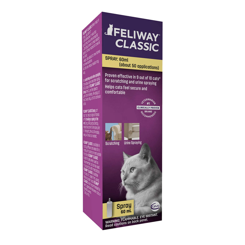 [Australia] - FELIWAY Classic Calming Spray 2 Fl Oz (Pack of 1) 