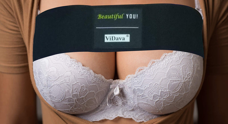 [Australia] - ViDava Breast Implant Stabilizer Band, Post Surgery Augmentation and Reduction Strap, High Impact Support Band, Soft Breathable Fabric, One Size Fits Most 