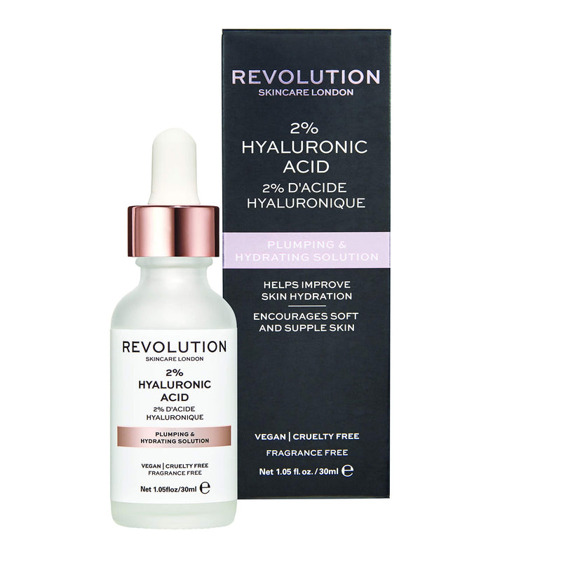 [Australia] - Revolution Skincare London, 2% Hyaluronic Acid Hydrating Serum, 30 ml (Pack of 1) 