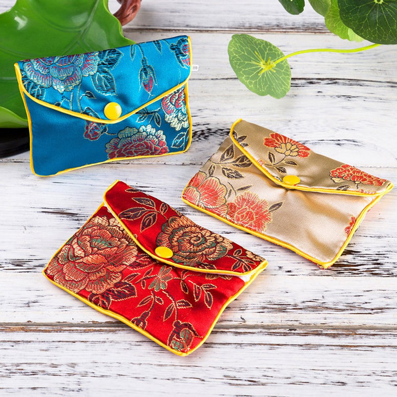 [Australia] - MorTime Jewellery Jewelry Silk Purse Pouch Gift Bags, Multiple Colors, Pack of 12 (Small) Small 