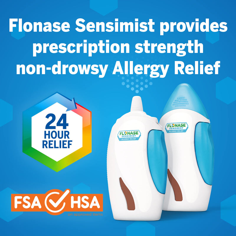 [Australia] - Flonase Sensimist Allergy Relief Nasal Spray Non Drowsy Allergy Medication, Gentle Mist - 12 Sprays Adult Pack 