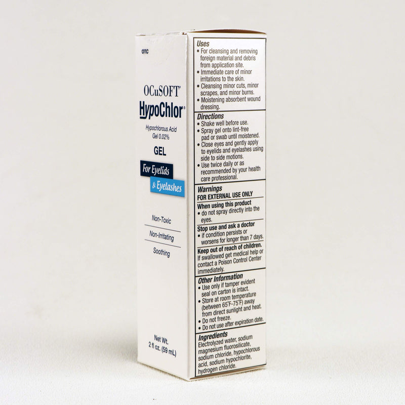 [Australia] - OCuSOFT Hypochlor Gel Formulation Hypochlorous Acid 0.02% 59 Milliters, for Irritated Eyelids Associated with Blepharitis, Dry Eyes, Meibomian Gland Dysfunction and Styes 