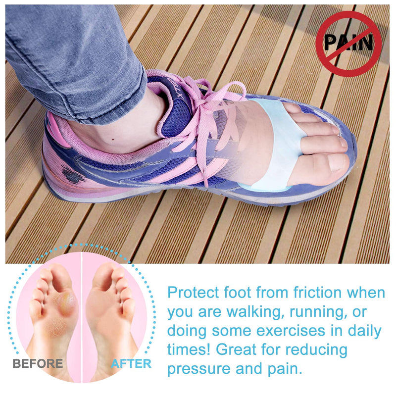 [Australia] - Bukihome Metatarsal Pads for Women and Men, Bukihome 8 PCS Ball of Foot Cushions, Gel Foot Pads, Mortons Neuroma Pads for Metatarsal Pain Relief (Blue) Blue 