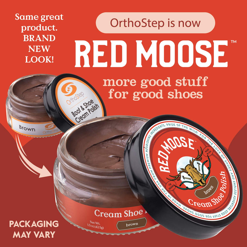 [Australia] - Full Leather Shoe Polish Kit – 2x Brush, Buffing Cloth, Travel Case, Laces - Red Moose Black 