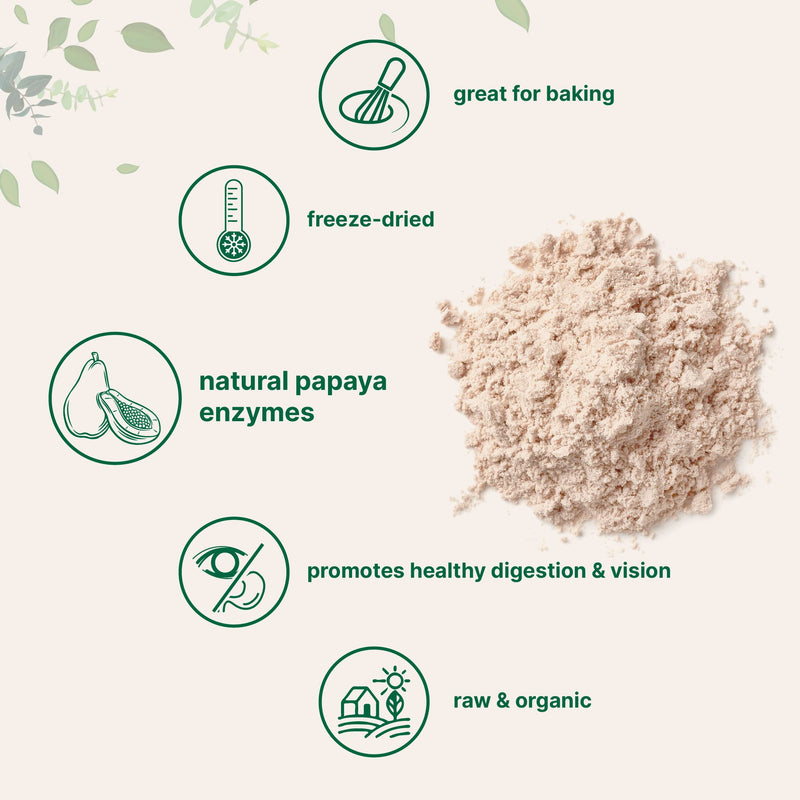 [Australia] - Organic Papaya Fruit Powder, 8 Ounce, Freeze Dried, Naturally Rich in Papaya Enzyme, Supports Antioxidant and Digestive Function, No GMOs & Vegan Friendly 8 Ounce (Pack of 1) 