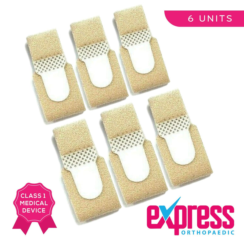[Australia] - Express Orthopaedic® - Medically Approved Toe Splint Buddy Loops/Toe Straightener for Overlapping Toes, Broken Toes & Hammer Toe (6 UNITS) 