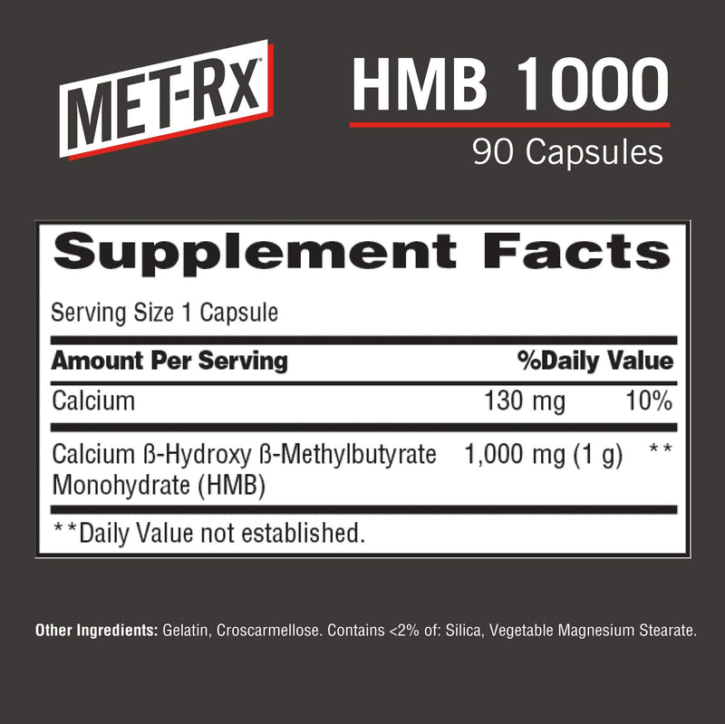 [Australia] - MET-Rx HMB 1000 Diet Supplement Capsules, 90 Count 