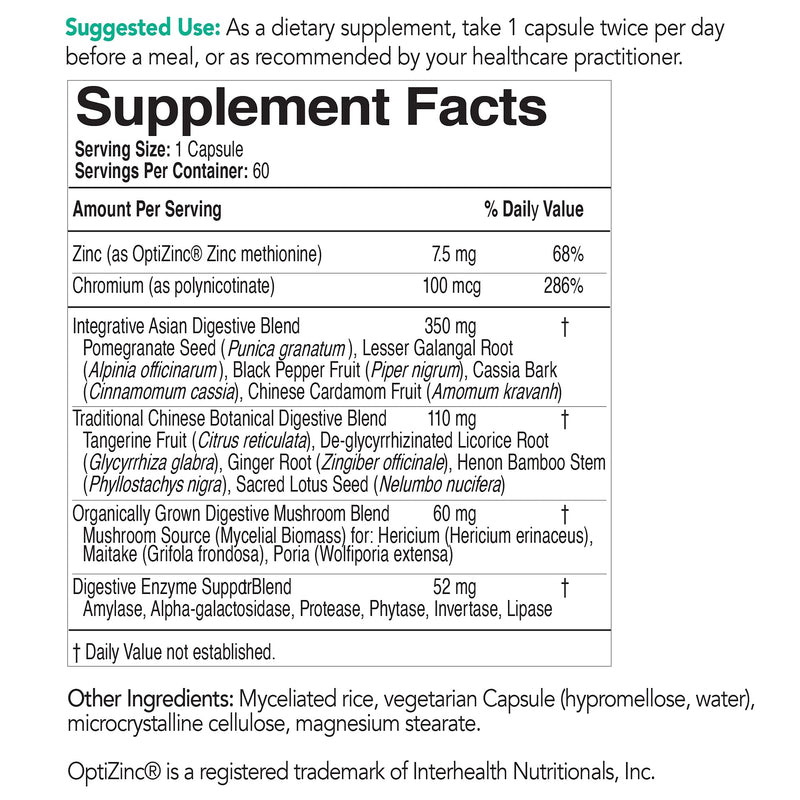 [Australia] - EcoNugenics EcoDigest Digestive Health Supplement - 60 Capsules- Digestive Support - Herbs, Medicinal Mushrooms & Enzymes - Relief from Heartburn, Indigestion, GERD Acid Reflux, Gas, Nausea & Bloating 