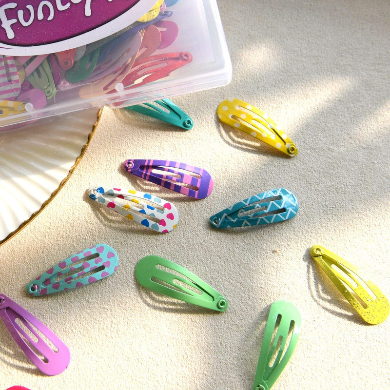 [Australia] - Girls Hair Clips, Funtopia 80 Pcs 1.2 Inch Toddler Hair Clips Mini Metal Snap Hair Clips for Little Girls Baby Kids, Colorful Small Hair Barrettes Hair Accessories for Fine Hair 80 Count (Pack of 1) 