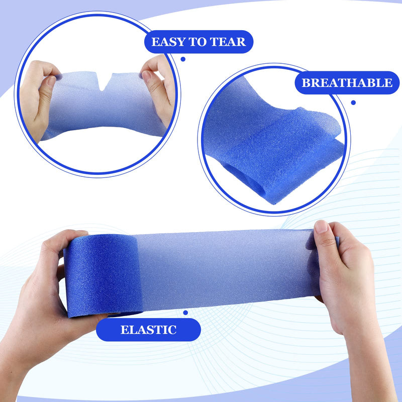 [Australia] - 29.5 Yards Foam Underwrap Tape Sports Pre-wrap Athletic Tape 2.76 Inch Wide Elastic Sports Prewrap Artificial Foam Underwrap for Wrist Elbow Knees Ankles (Royal Blue) 